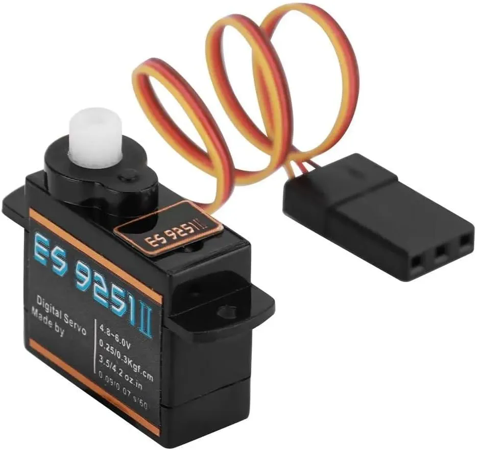 EMAX ES9251II Plastics Digital Servo 3.6g Waterproof Servo with Gears Suitable for RC Car Helicopter Boat Airplane Accessories (ES9251 II 4PCS)