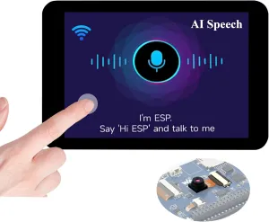 ESP32-S3 3.5inch Capacitive Touch Display Development Board, ESP32 with IPS LCD 320×480, 262K Color, Support W-Fi and BLE 5,Support AI Speech Interaction, Comes with Case and OV5640 Camera