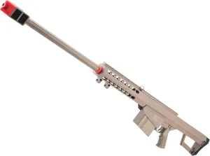 Evike Airsoft - Matrix Barrett Licensed M82A1 Cycling Action Airsoft Sniper Rifle (Model: Desert Earth/Gun Only)