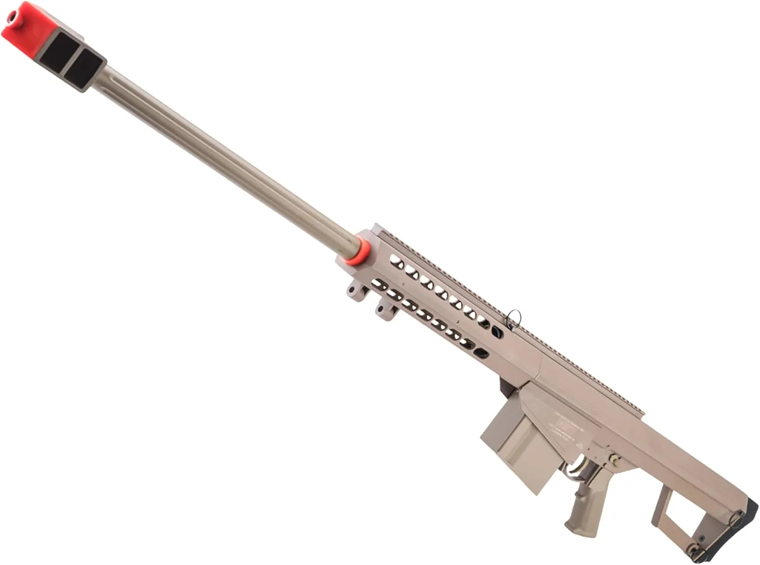 Evike Airsoft - Matrix Barrett Licensed M82A1 Cycling Action Airsoft Sniper Rifle (Model: Desert Earth/Gun Only)