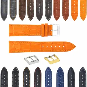 Ewatchparts 23mm Genuine Leather Watch Band Band Strap Compatible With Citizen Eco Drive