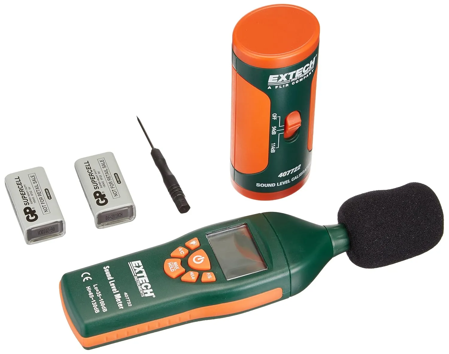 Extech 407732-KIT Low/High Range Sound Level Meter Kit