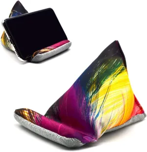Fabric Phone Stands, Phone Pillow Holder for iPhone X iPhone 13, Handmade Phone Bean Bag Cushion for Desk (Colorful)