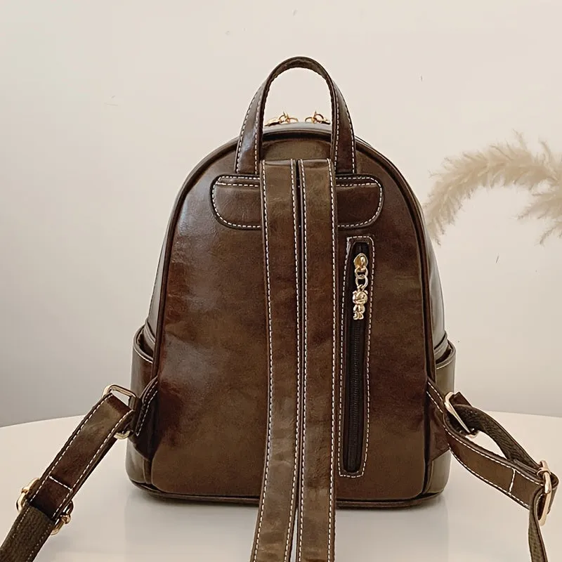 Fashionable Leather Bear Bag  with Adjustable Straps