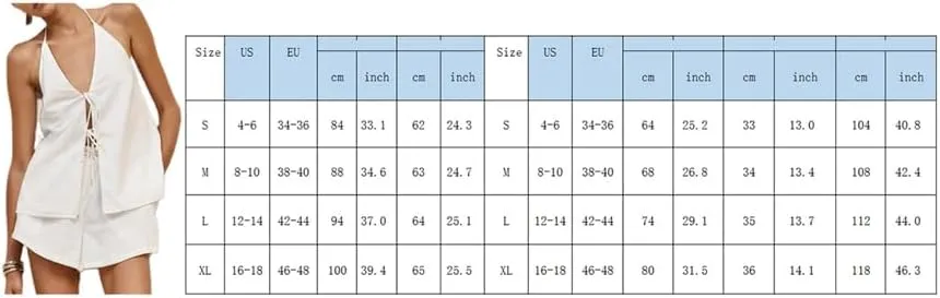 FEORJGP Womens Y2K 2 Piece Shorts Set Tracksuit Halter Neck Tie Up Tank Tops with Shorts 2PCs Clothes Set Summer Streetwear