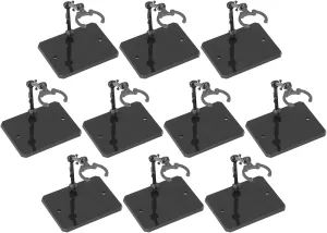 Figure Display Support Base, Screenplay Shows Safe Adjustable Plastic Sample for 6 Inch Action Figures (Gray)