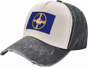 Flag of Omaha, Nebraska Baseball Cap for Men Women Baseball Caps Vintage Trucker Caps Sun Hat