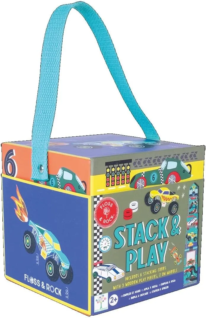 Floss and Rock Cars Stacking Cube