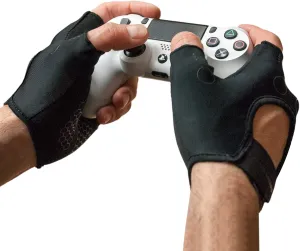 Foamy Lizard Gaming Grip Gloves Hexotech Pro Gamer Anti-Sweat Fingerless Tactical Gloves for Controller Grip Perfect for Xbox Series X, PlayStation 5 Dualsense (Set of 2 Gloves)