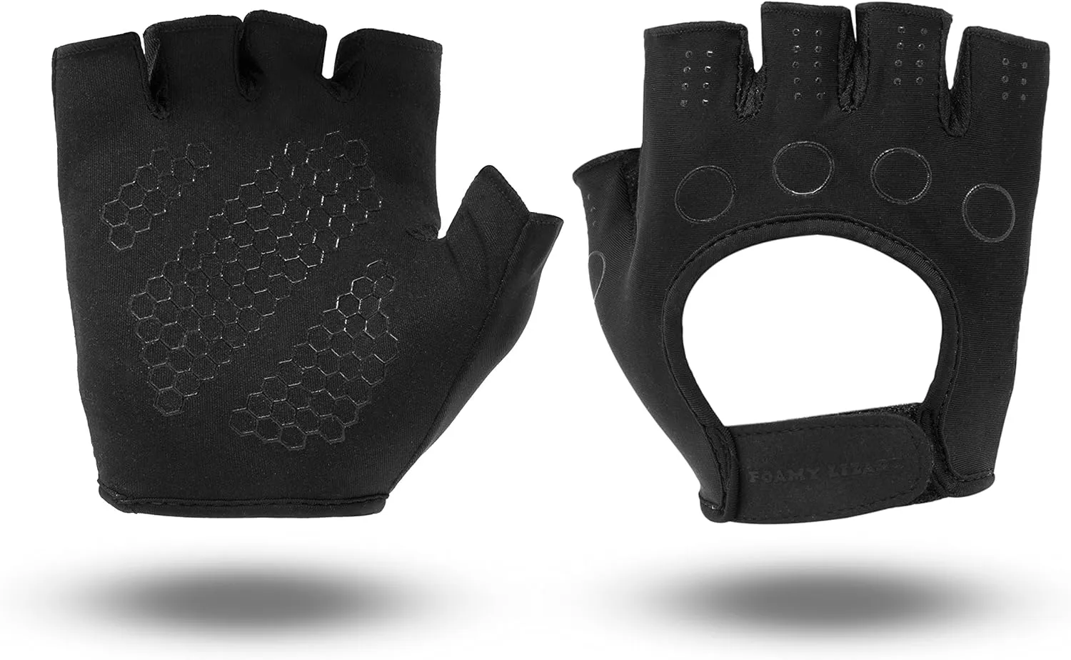 Foamy Lizard Gaming Grip Gloves Hexotech Pro Gamer Anti-Sweat Fingerless Tactical Gloves for Controller Grip Perfect for Xbox Series X, PlayStation 5 Dualsense (Set of 2 Gloves)