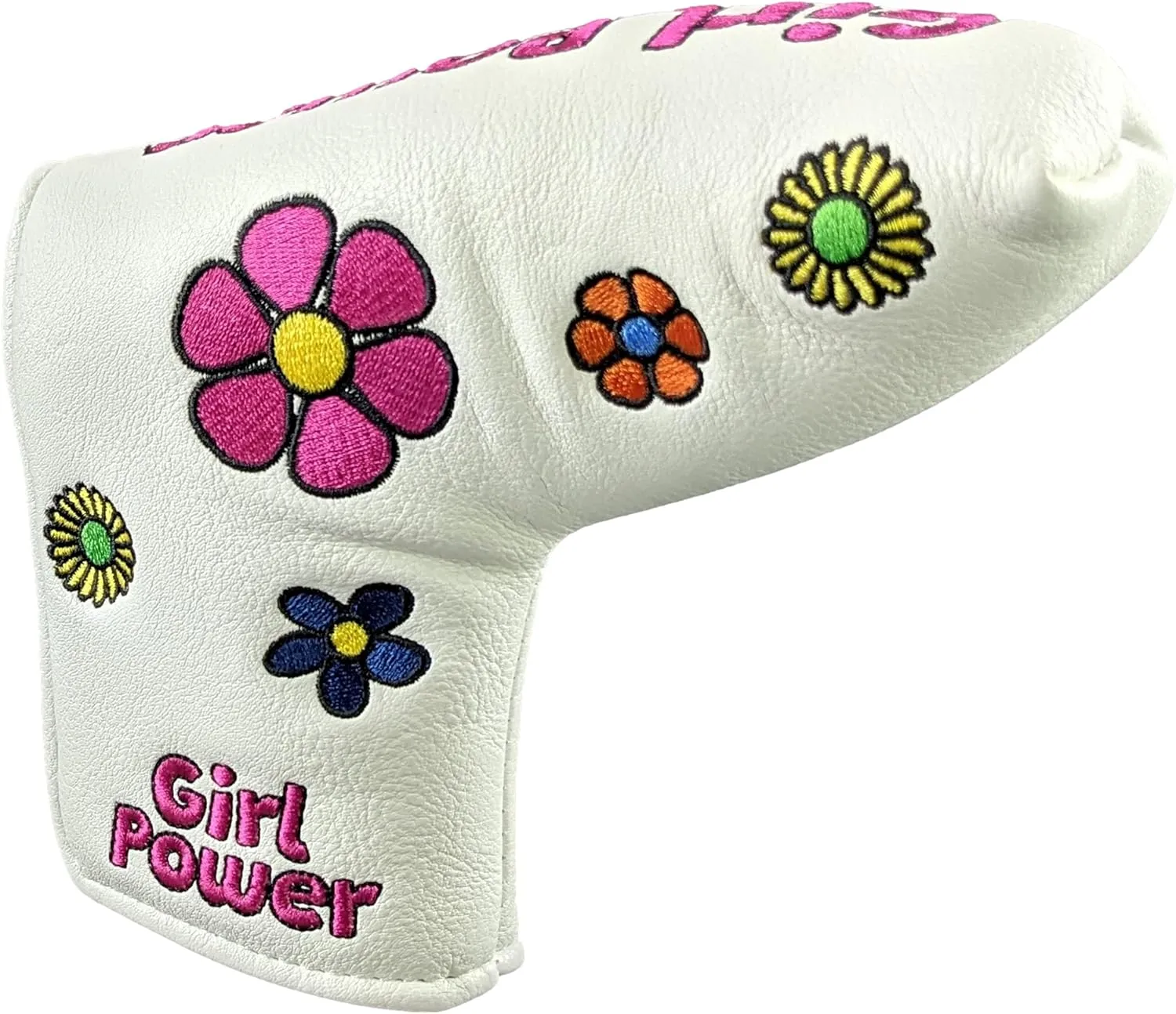 Foretra Driver Headcover Golf Club Covers Blade Mallet Putter Cover Alignment Stick Holder Hybrid Fairway Wood Head Cover Girl Power Novelty Golf Accessories for Most Brands