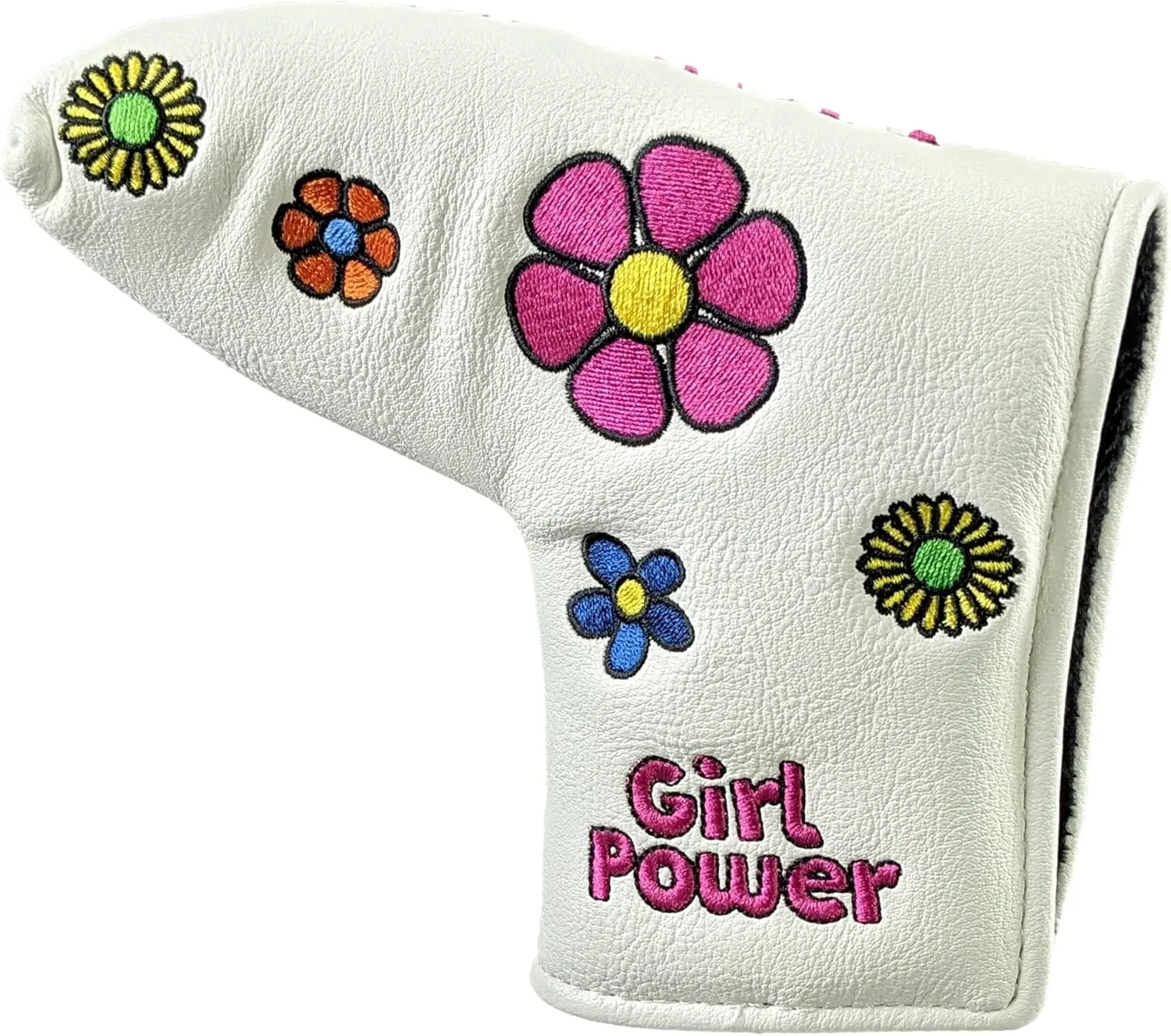 Foretra Driver Headcover Golf Club Covers Blade Mallet Putter Cover Alignment Stick Holder Hybrid Fairway Wood Head Cover Girl Power Novelty Golf Accessories for Most Brands