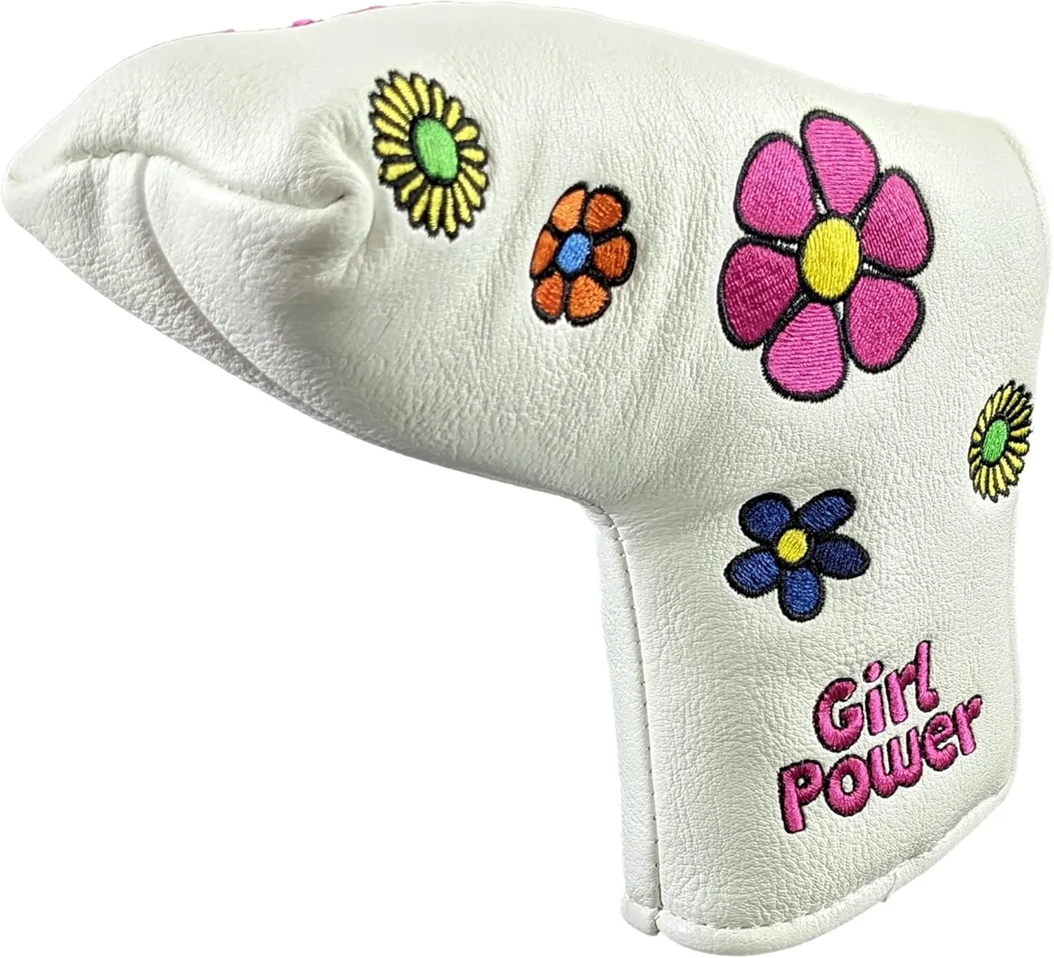 Foretra Driver Headcover Golf Club Covers Blade Mallet Putter Cover Alignment Stick Holder Hybrid Fairway Wood Head Cover Girl Power Novelty Golf Accessories for Most Brands