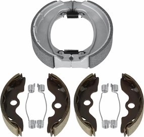 Front Rear Brake Shoes for Honda TRX 250 TE Recon ES, TRX250 TM Recon 1997-2021 Drum Brake Parking Shoe Set