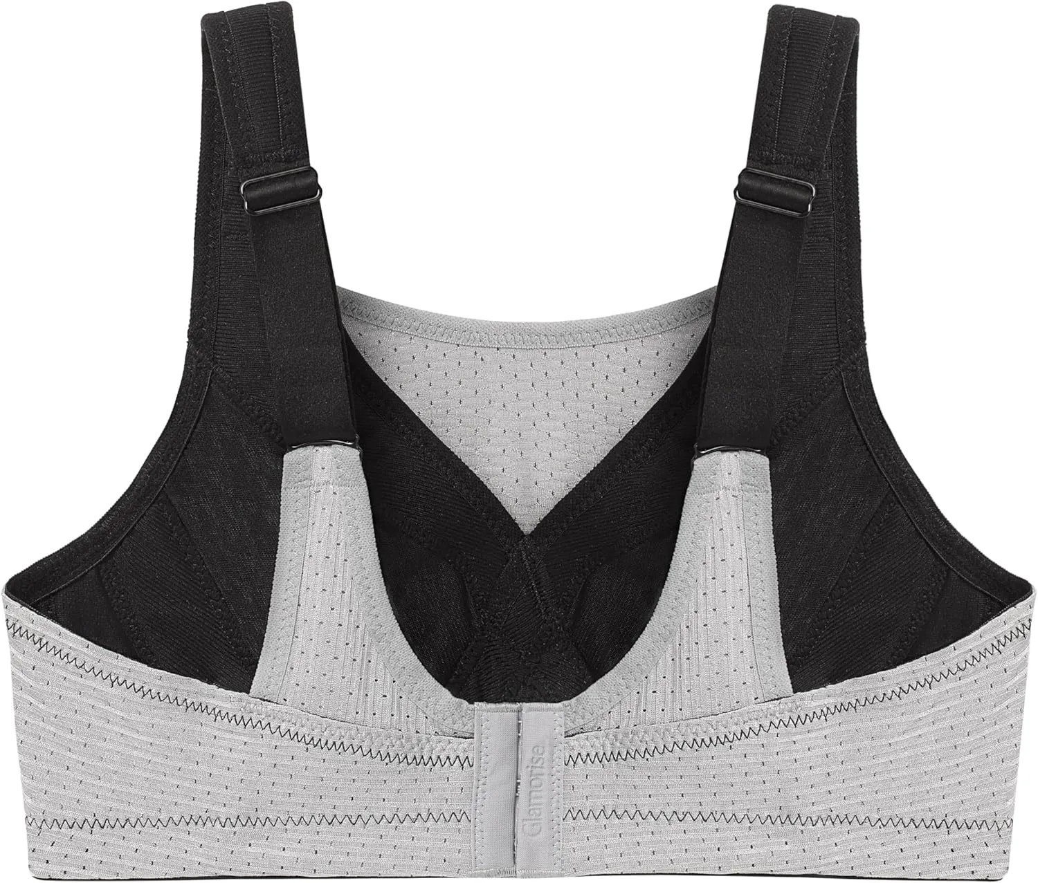 Full Figure Plus Size Custom Control Sports Bra Wirefree #1166