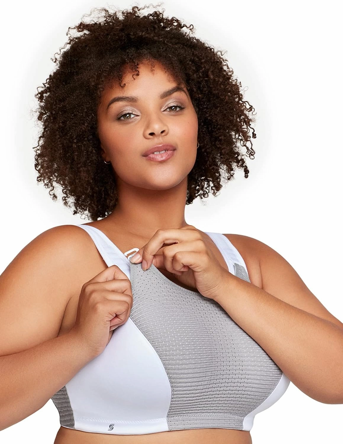 Full Figure Plus Size Custom Control Sports Bra Wirefree #1166