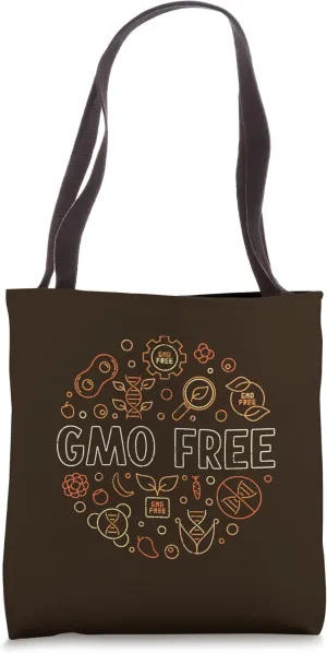Genetically Modified Organism - GMO Free Distressed Design Tote Bag