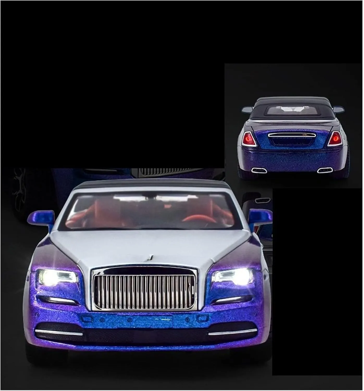 GERRIT Car Model Alloy 1:24 for Rolls-Royce Yaoying for Desktop Decoration(White)