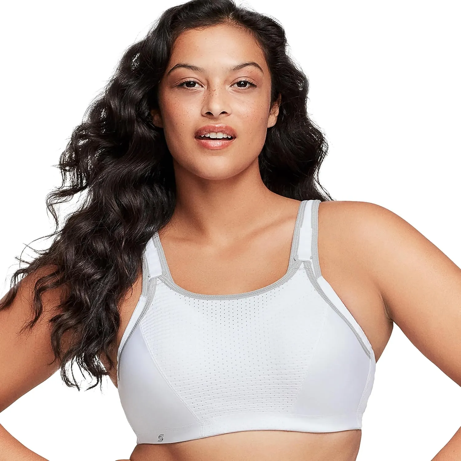 Glamorise Women's Full Figure Elite Performance Adjustable Wonderwire Sport Bra #9167