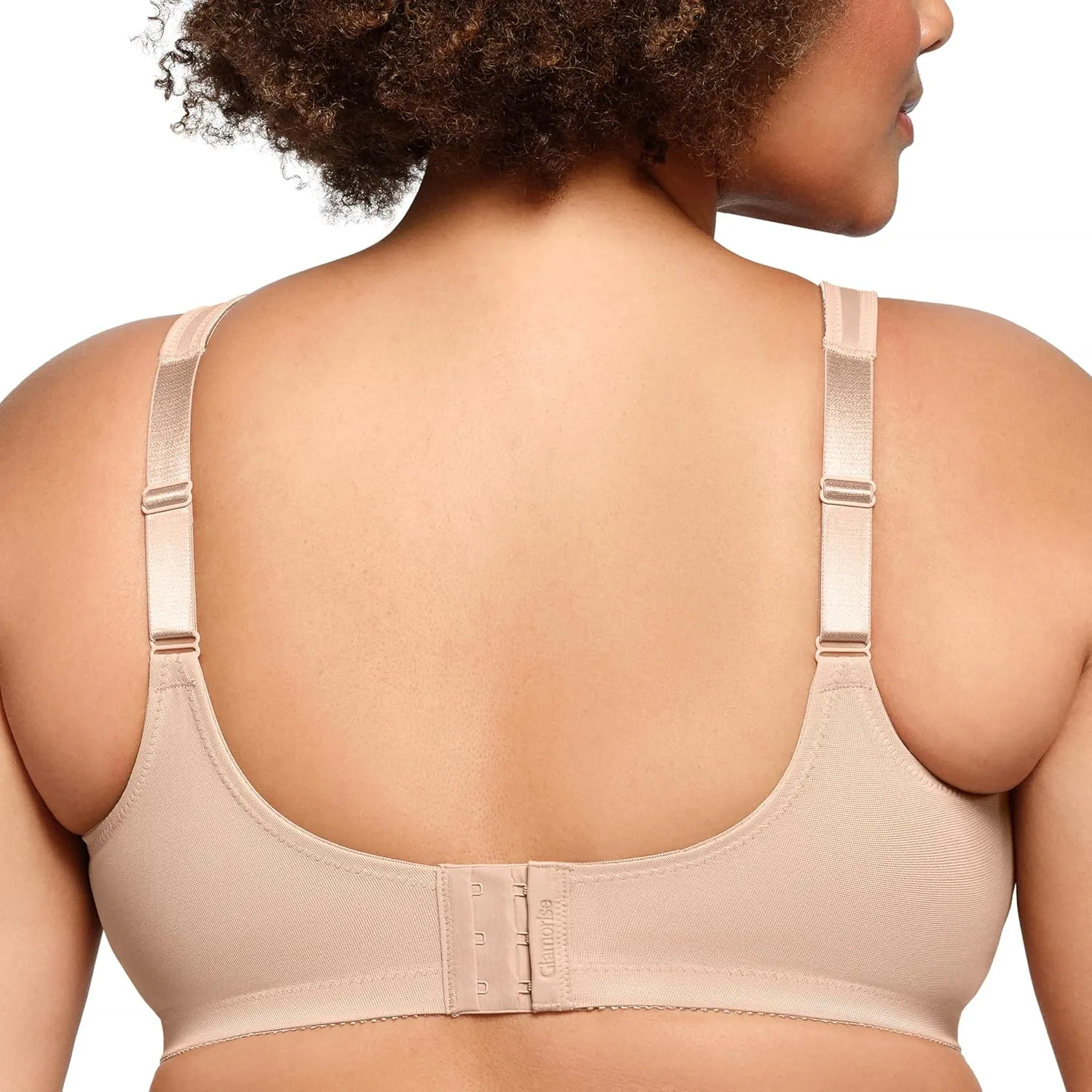 Glamorise Women's Full Figure Wirefree Minimizer Support Bra #1003