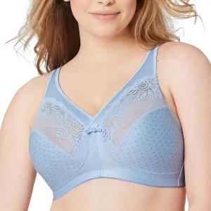 Glamorise Women's Full Figure Wirefree Minimizer Support Bra #1003