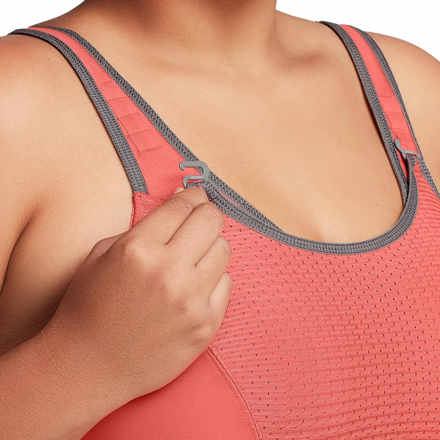 Glamorise Women's Full Figure Elite Performance Adjustable Wonderwire Sport Bra #9167