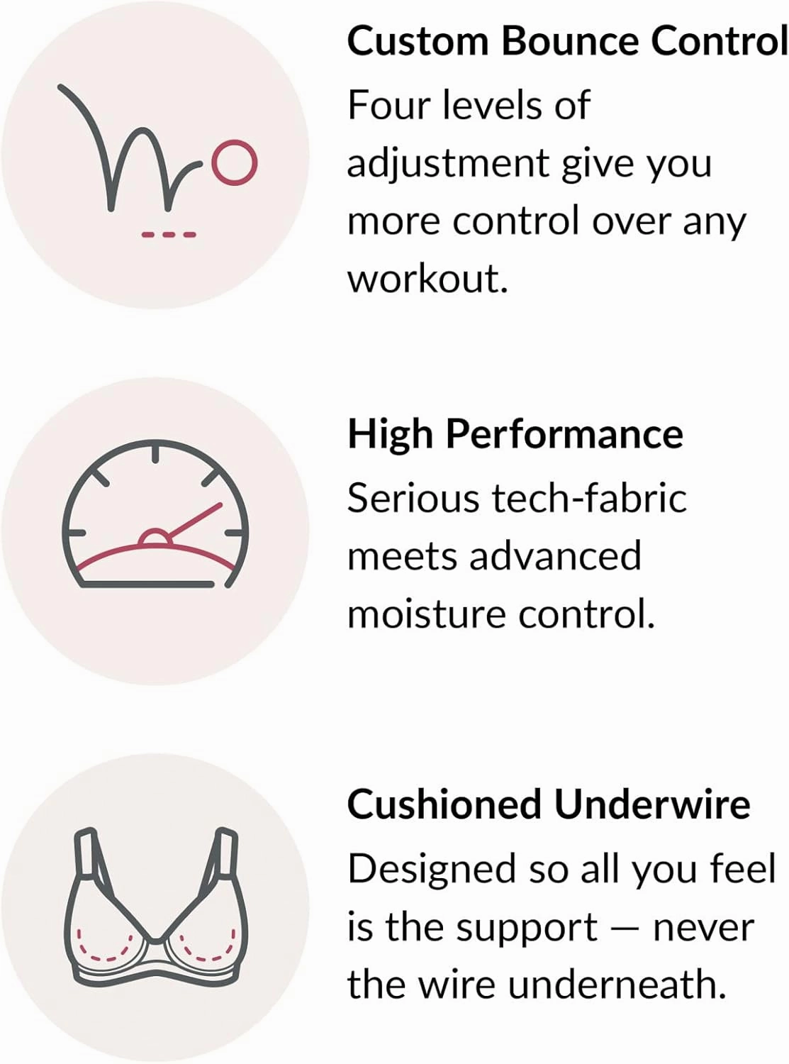Glamorise Women's Full Figure Elite Performance Adjustable Wonderwire Sport Bra #9167