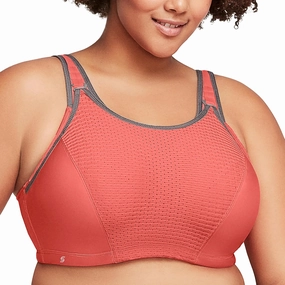 Glamorise Women's Full Figure Elite Performance Adjustable Wonderwire Sport Bra #9167