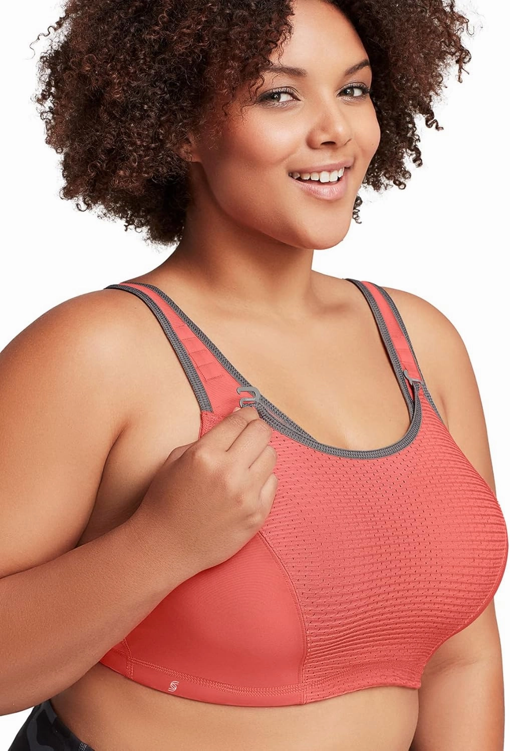 Glamorise Women's Full Figure Elite Performance Adjustable Wonderwire Sport Bra #9167