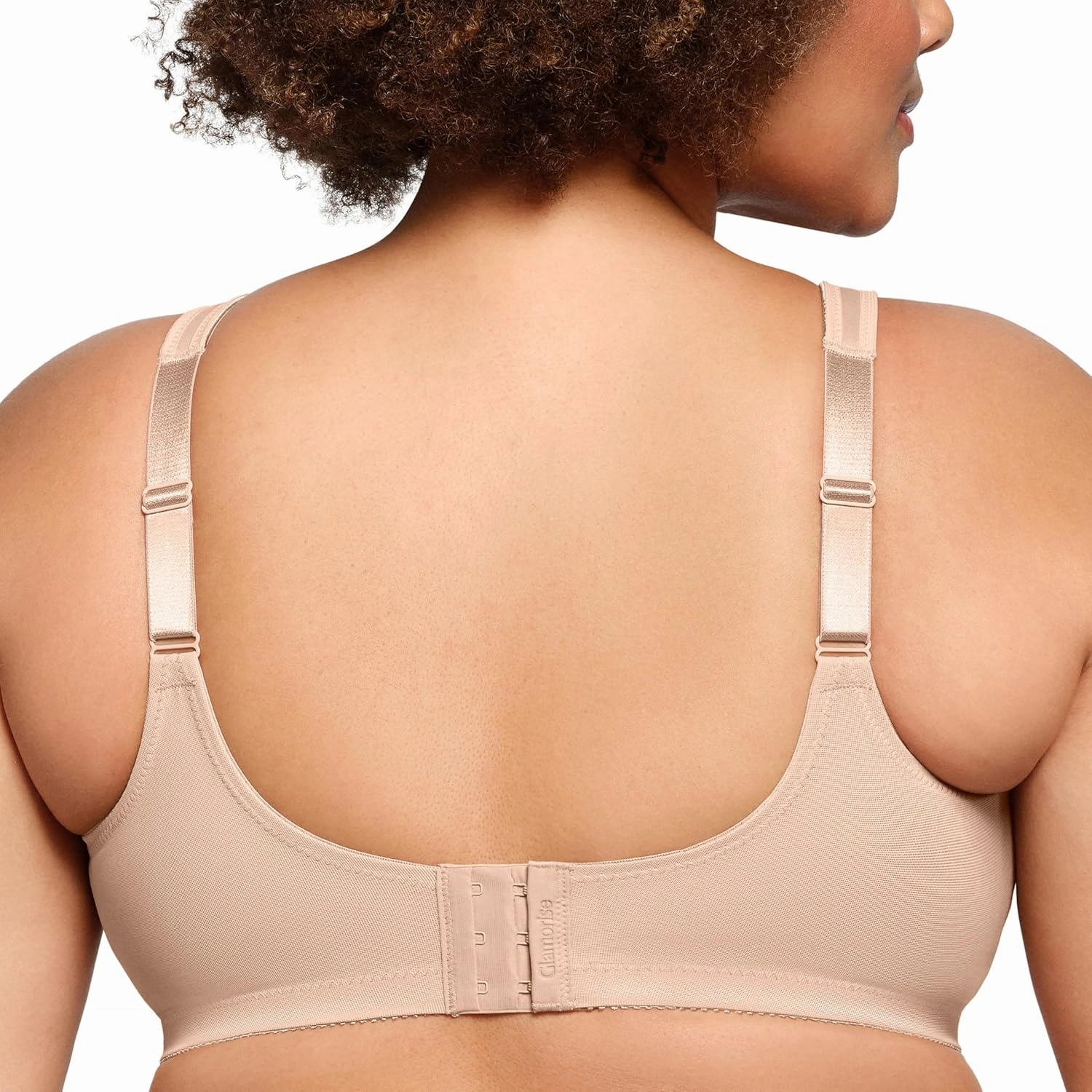 Glamorise Women's Full Figure Wirefree Minimizer Support Bra #1003