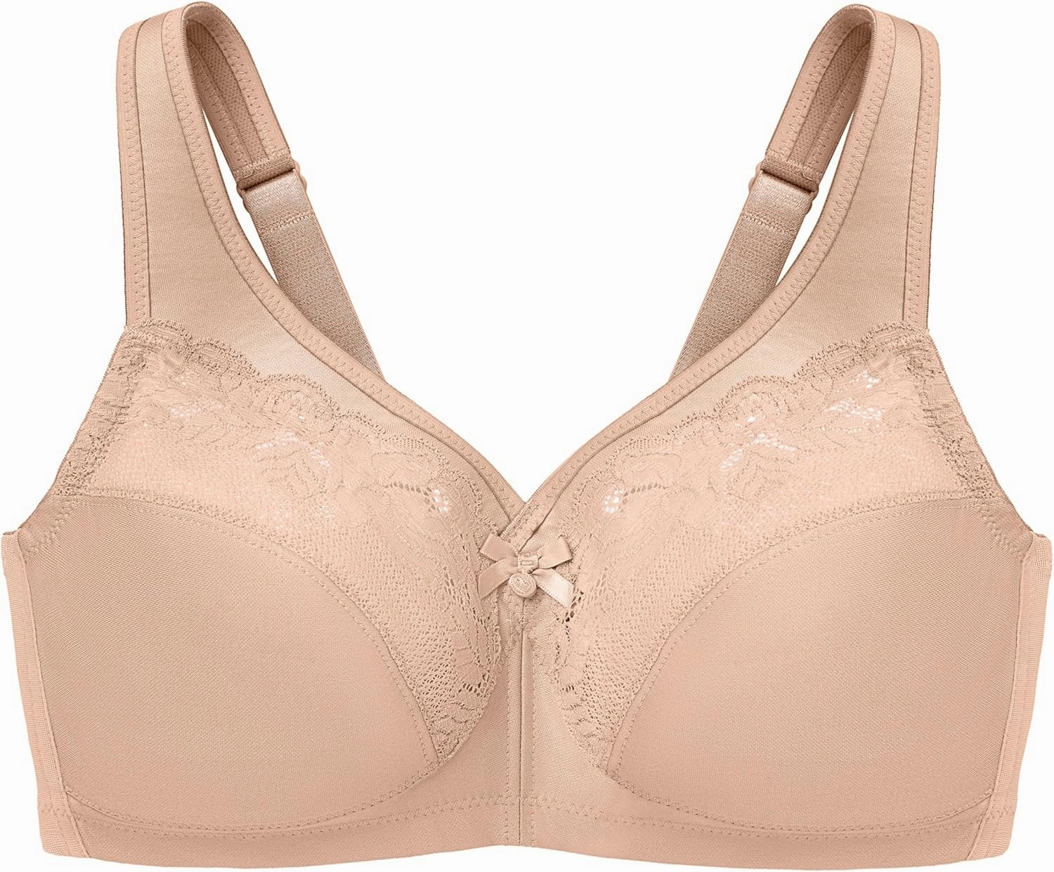 Glamorise Women's Full Figure Wirefree Minimizer Support Bra #1003