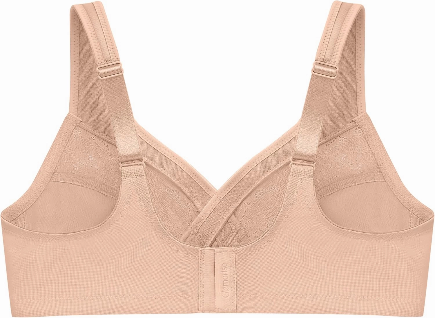Glamorise Women's Full Figure Wirefree Minimizer Support Bra #1003