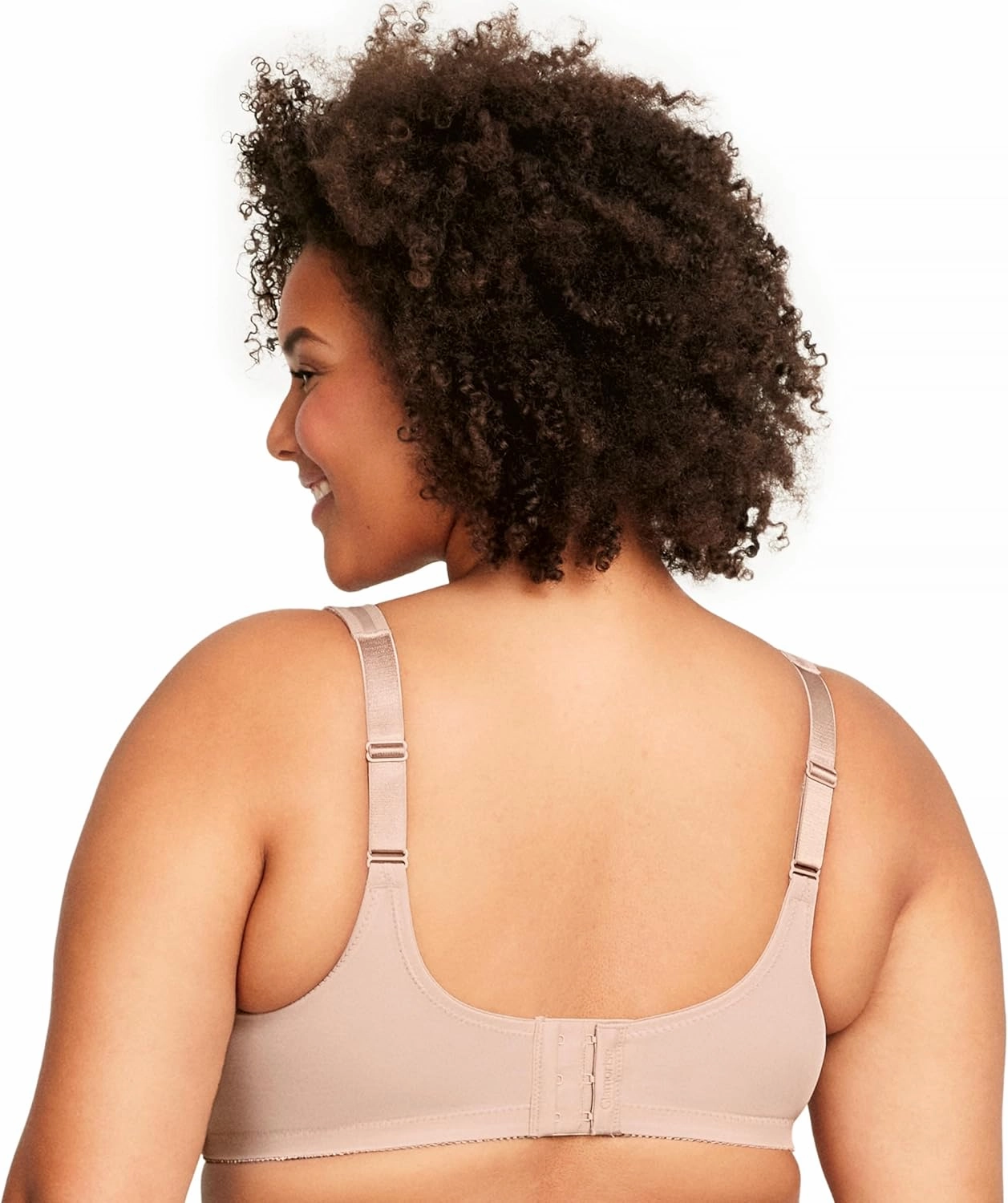 Glamorise Women's Full Figure Wirefree Minimizer Support Bra #1003