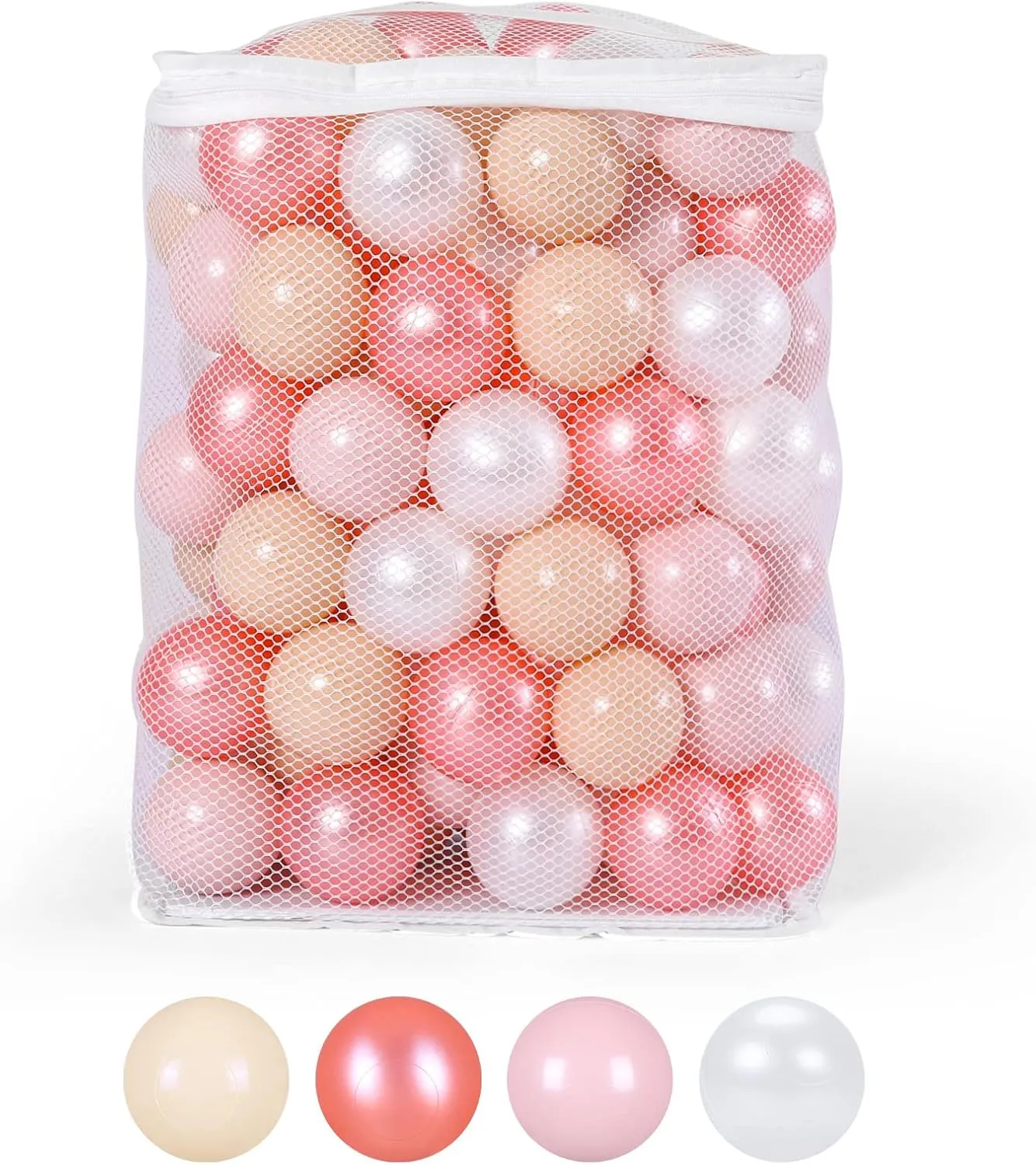 GOGOSO Ball Pit Balls for Toddlers Kids Plastic Balls for Ball-Pit Playpen Pool Baby Pastel Party Decor Fun Shaped Star Bulk 50 100 200 500 1000 Count