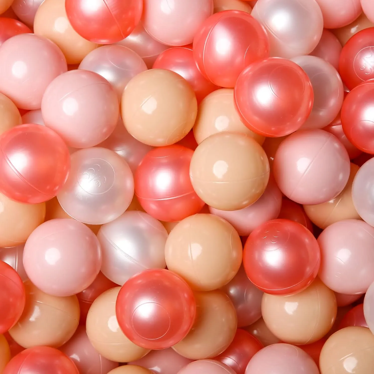 GOGOSO Ball Pit Balls for Toddlers Kids Plastic Balls for Ball-Pit Playpen Pool Baby Pastel Party Decor Fun Shaped Star Bulk 50 100 200 500 1000 Count