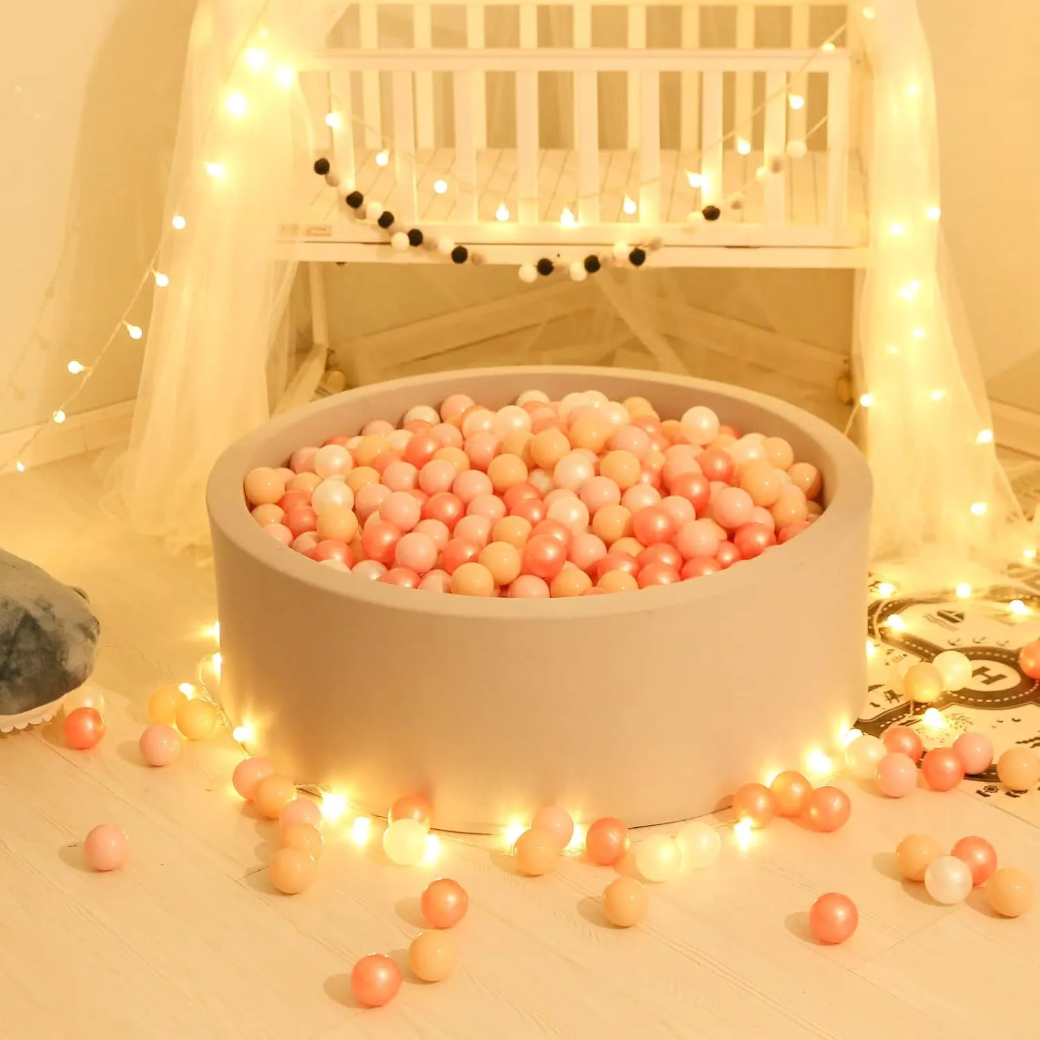 GOGOSO Ball Pit Balls for Toddlers Kids Plastic Balls for Ball-Pit Playpen Pool Baby Pastel Party Decor Fun Shaped Star Bulk 50 100 200 500 1000 Count