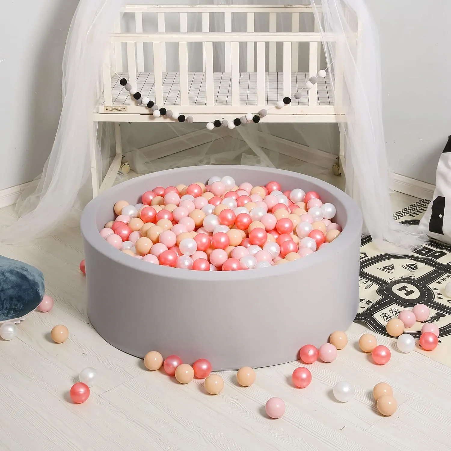 GOGOSO Ball Pit Balls for Toddlers Kids Plastic Balls for Ball-Pit Playpen Pool Baby Pastel Party Decor Fun Shaped Star Bulk 50 100 200 500 1000 Count