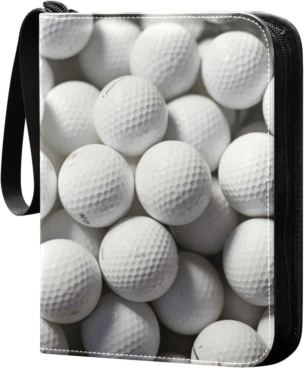 Golf Balls Card Collector Binder with Card Protector Sheets, 400 Pockets Sports Card Holder Protectors Albums, Card Storage Organizer Case