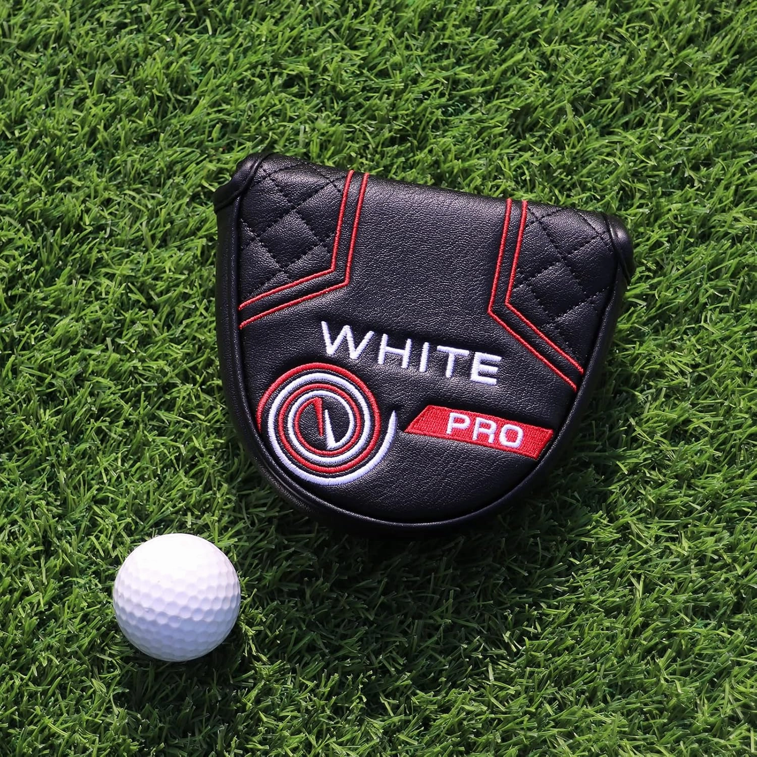 Golf Club Head Covers Putter Headcovers Mallet Putter Cover Blade Putter Cover for Odyssey White Hot Pro Heel-Shaft Strong Magnetic