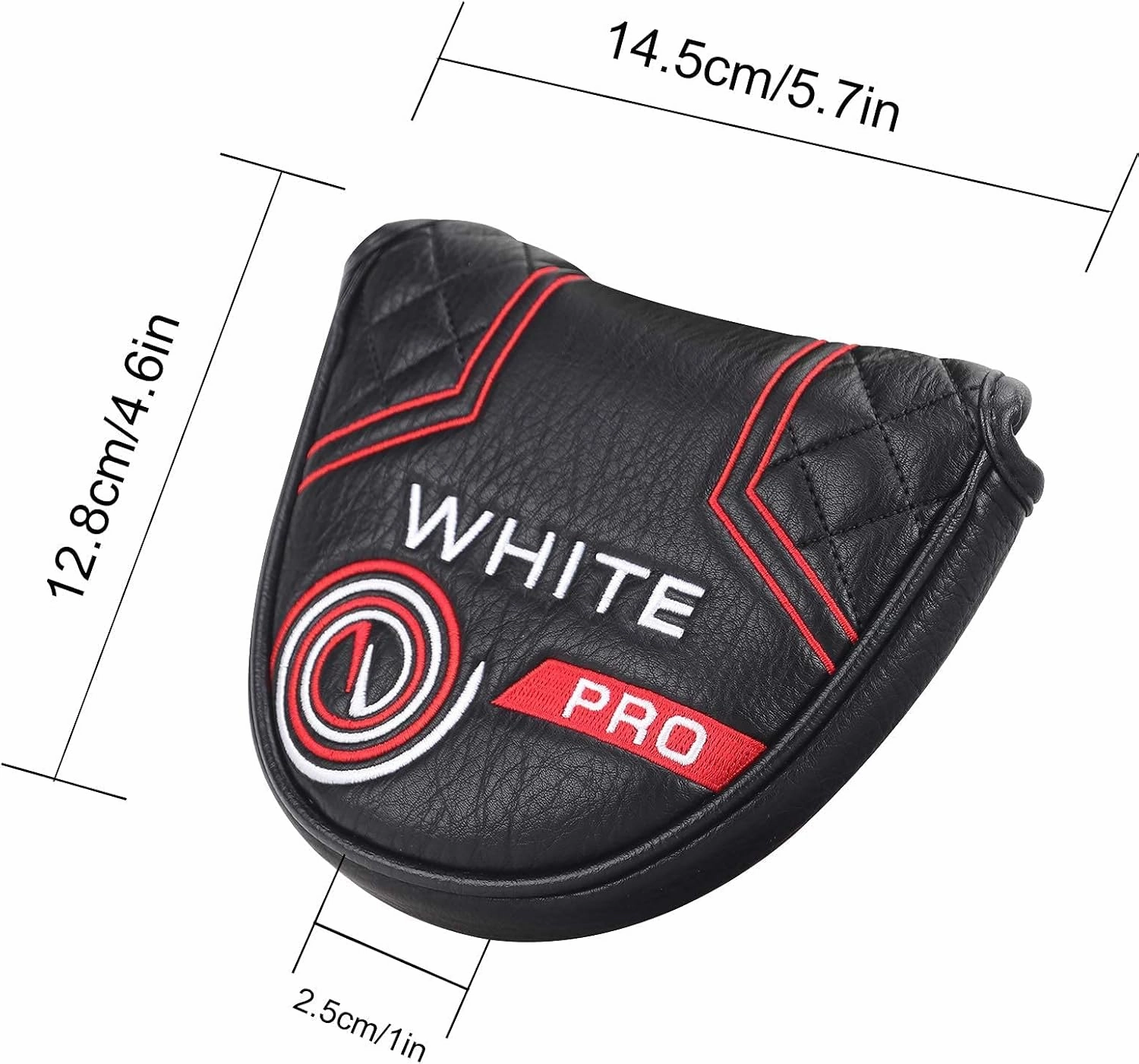 Golf Club Head Covers Putter Headcovers Mallet Putter Cover Blade Putter Cover for Odyssey White Hot Pro Heel-Shaft Strong Magnetic