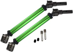 GPM for Traxxas E-Revo 2.0 VXL Brushless (86086-4) Upgrade Parts Aluminum Body & Steel Joint Adjustable Front/Rear CVD Shaft - 1Pr Set Green