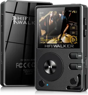 H2 HiFi MP3 Player with Bluetooth, Lossless DSD DAC Flac, High Resolution Music Player, Portable Audio Player with 64 GB Memory Card, Supports up to 256 GB