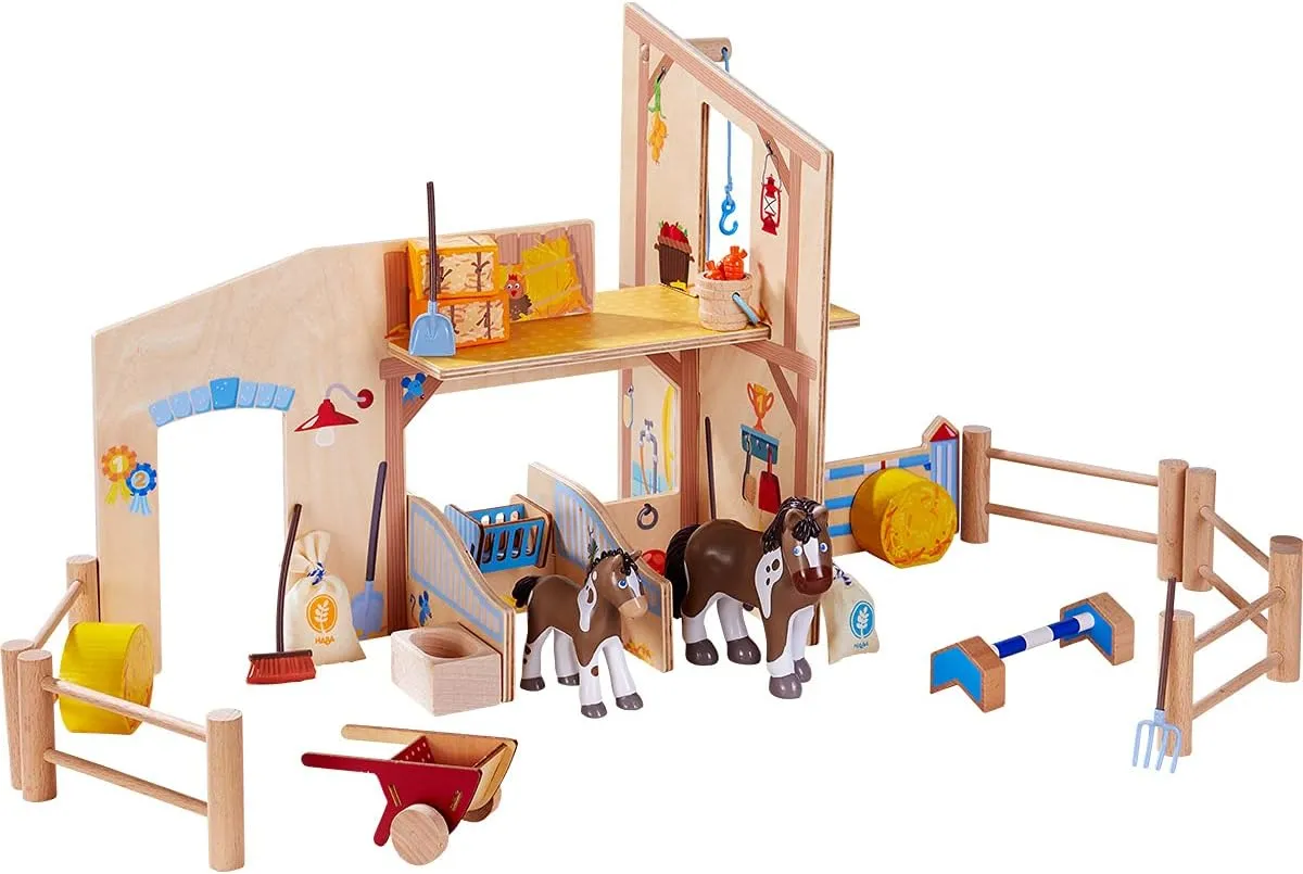 HABA Little Friends Happy Horse Riding Stable