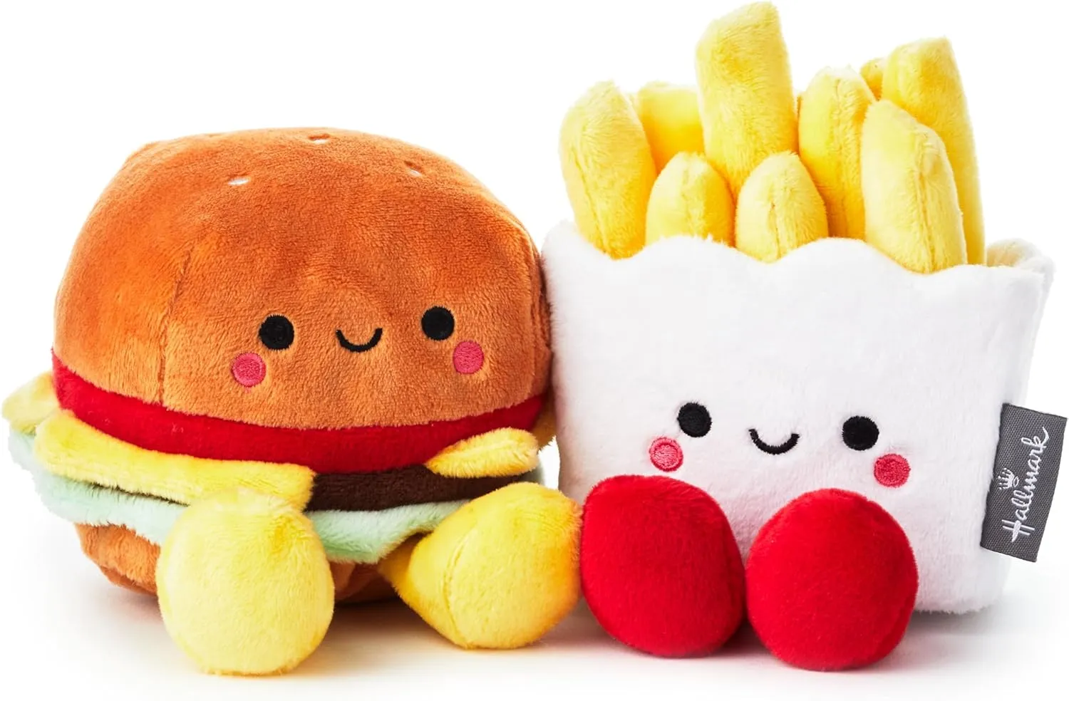 Hallmark Better Together Magnetic Plush (Hamburger and Fries) 5" Stuffed Toys, Easter Gifts for Kids