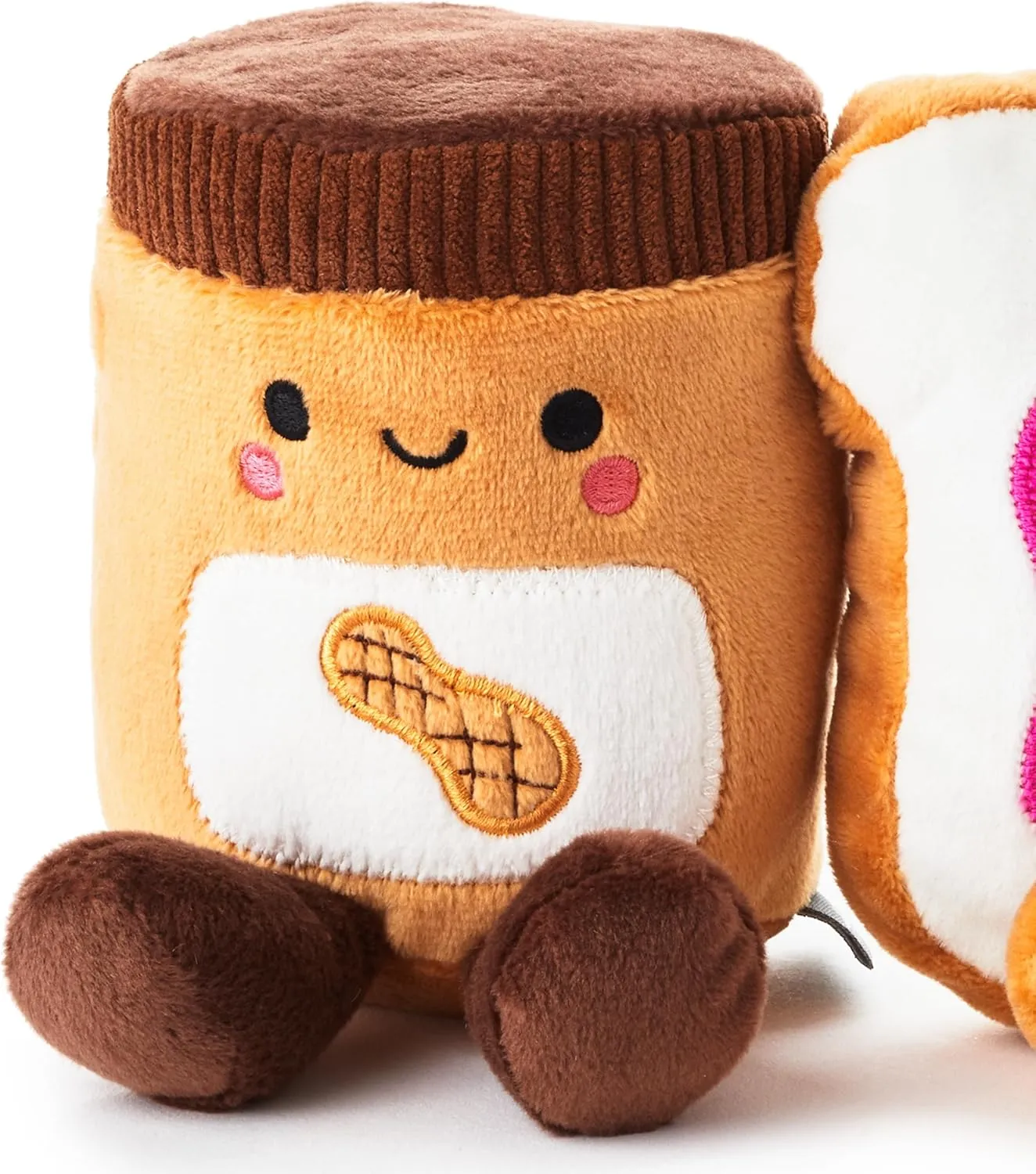 Hallmark Better Together Magnetic Plush (Peanut Butter and Jelly) 5" Stuffed Toys, Easter Gifts for Kids