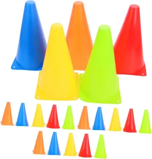 Happyyami 20 Pcs Training Cones Multi-use for Sports Agility Training Basketball Stackable Lightweight
