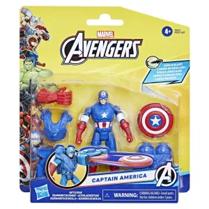 Hasbro Marvel Avengers Epic Hero Series Battle Gear 4" Captain America