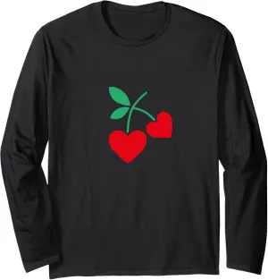 Heart cherry Long Sleeve T-Shirt