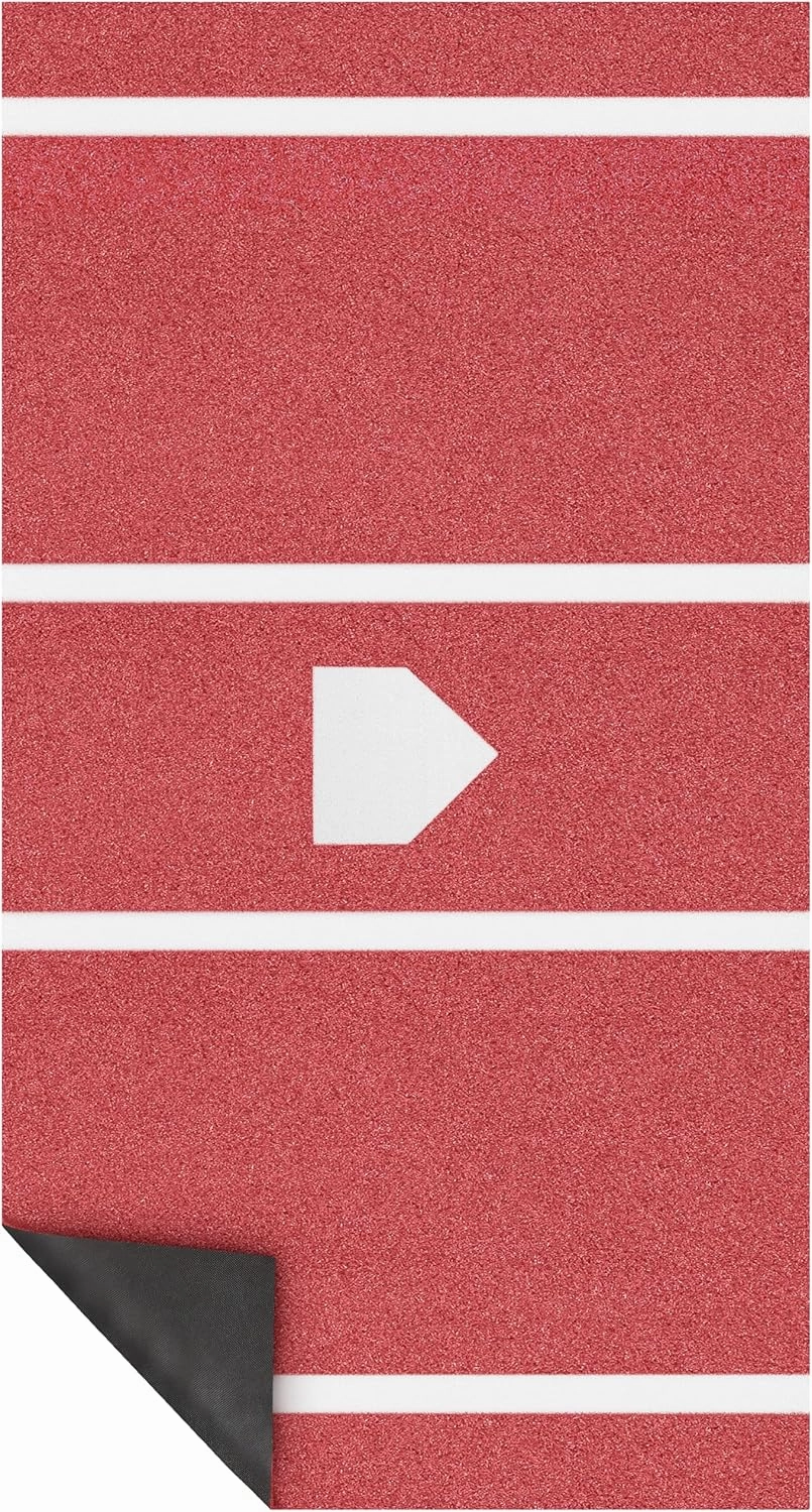 Heavy-Duty Baseball Batting Hitting Mat 12' x 6' Baseball Softball Turf Training Mat Regulation Size with Home Plate Non-Slip Bottom Thickening Design Suitable for Indoor and Outdoor Use