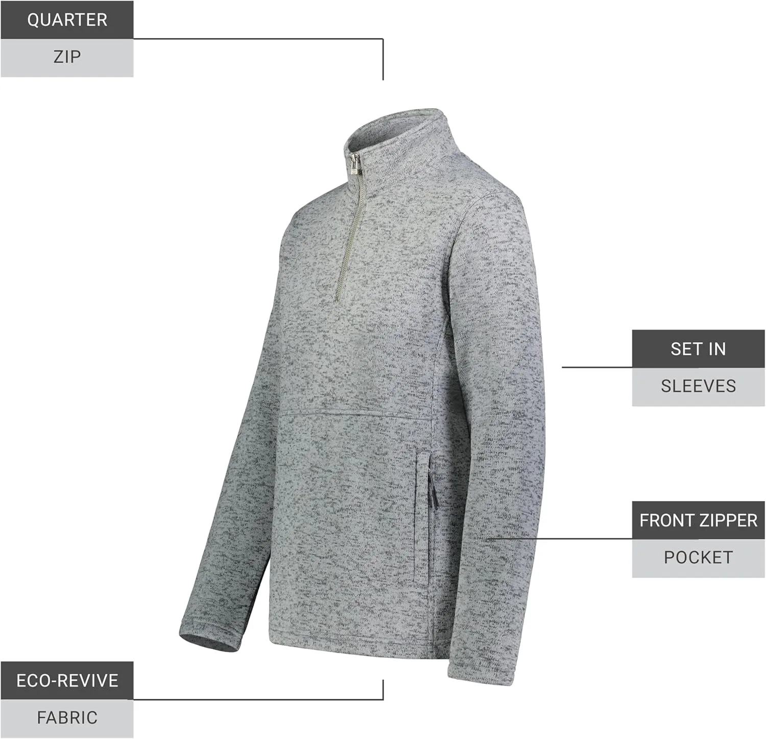 Holloway Women's Alpine Sweater Fleece 1/4 Zip Pullover